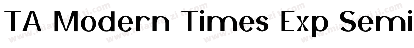 TA Modern Times Exp Semi Light字体转换